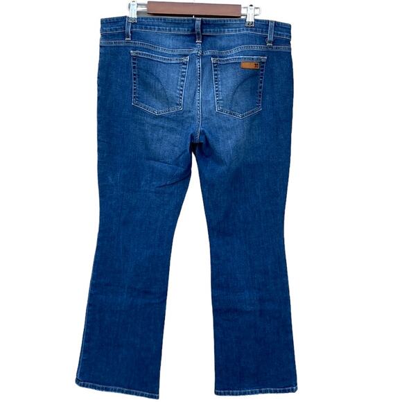 Joe's Jeans  Women Dark Wash Denim Mid Rise Whiskering Fading Petite Bootcut W32 - Picture 3 of 9
